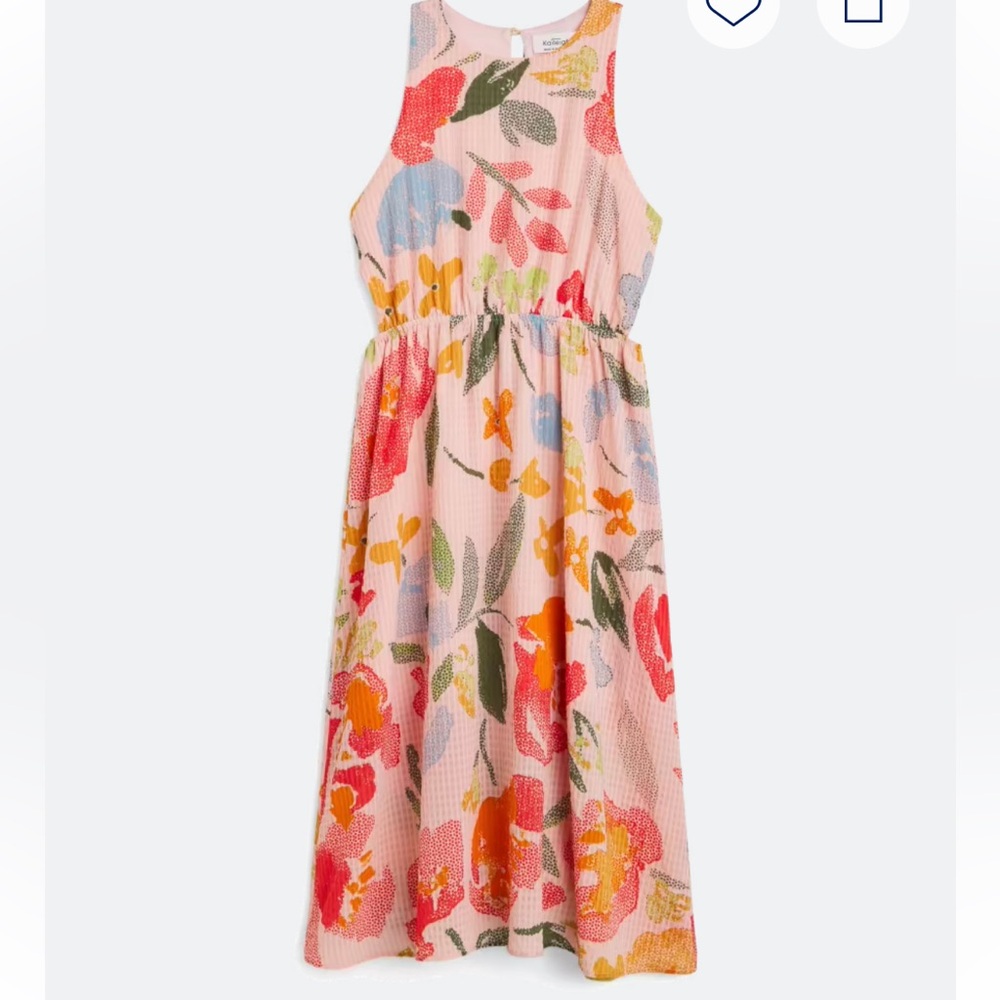 Kaileigh Gold Sundress Sleeveless Casual